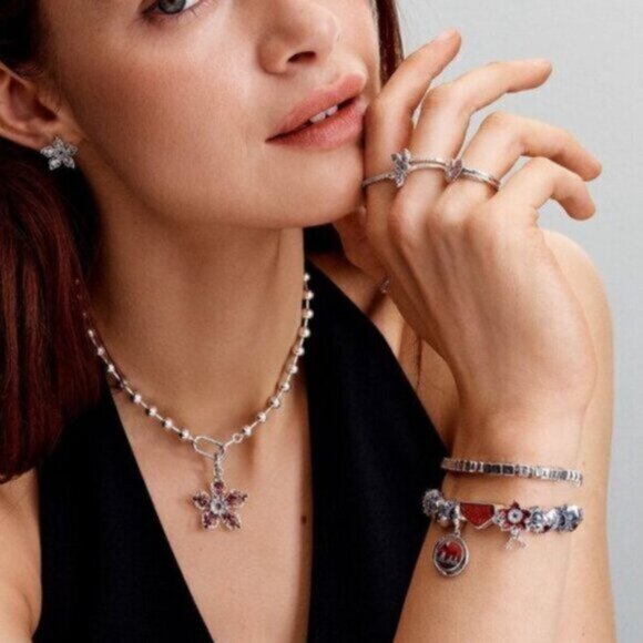 Pandora Stranger Things Glow-in-the-dark Upside Down Dangle Charm - Picture 7 of 7